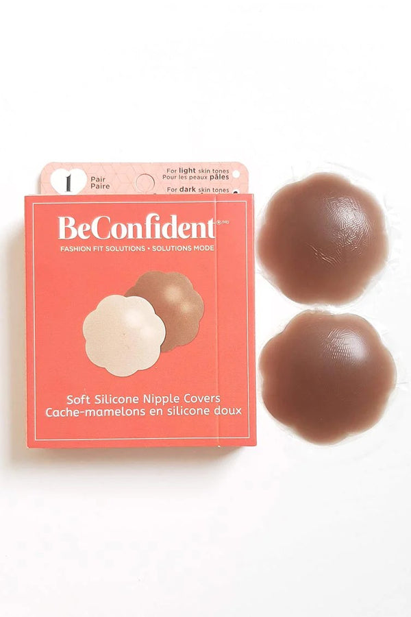 BeConfident  Dark Re-Usable Silicone Nipple Covers - 1 Pair